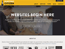 Tablet Screenshot of electriccitizen.com